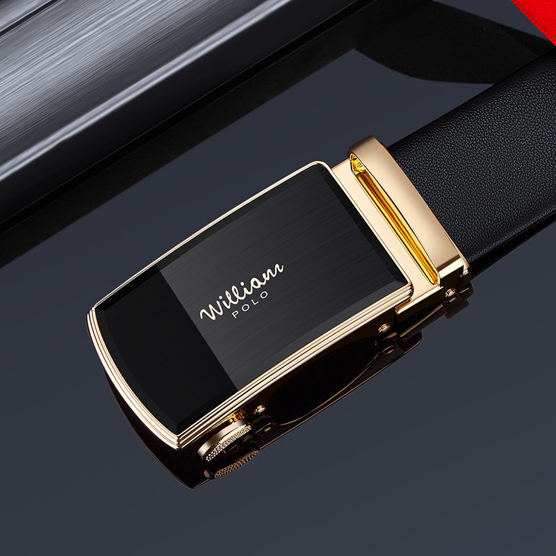 Cinturón de emperador Paul cinturón de cuero de los hombres cinturón de cuero de negocios productos genuinos de los hombres hebilla automática cinturón de los hombres