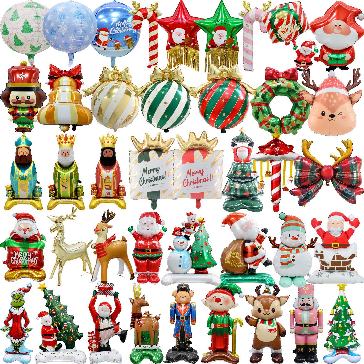 2026 new Christmas Santa Claus aluminum foil balloons, Christmas 