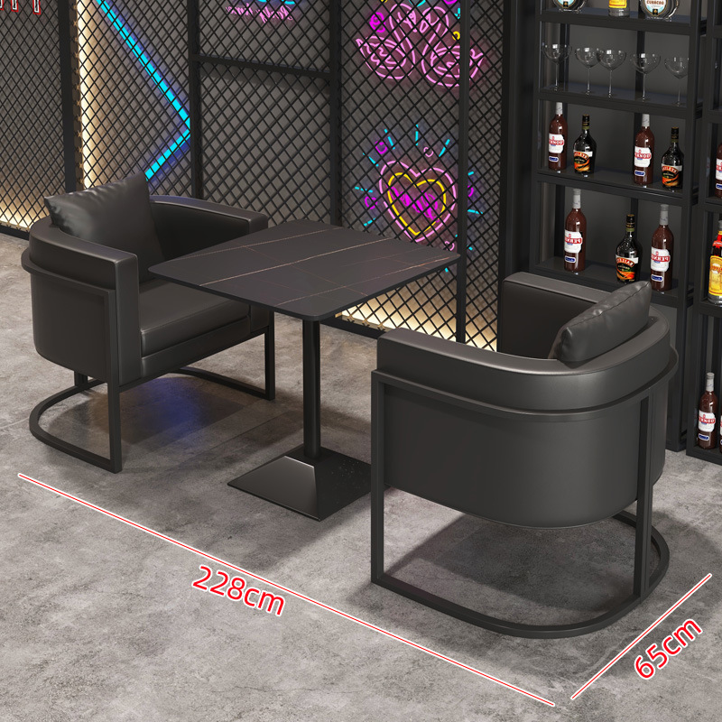 バーバーベキューショップ業務用カフェ洋食レストランミュージックダイニングバービストロソファカウンターテーブルと椅子の組み合わせ|undefined