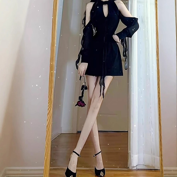 Black summer dress