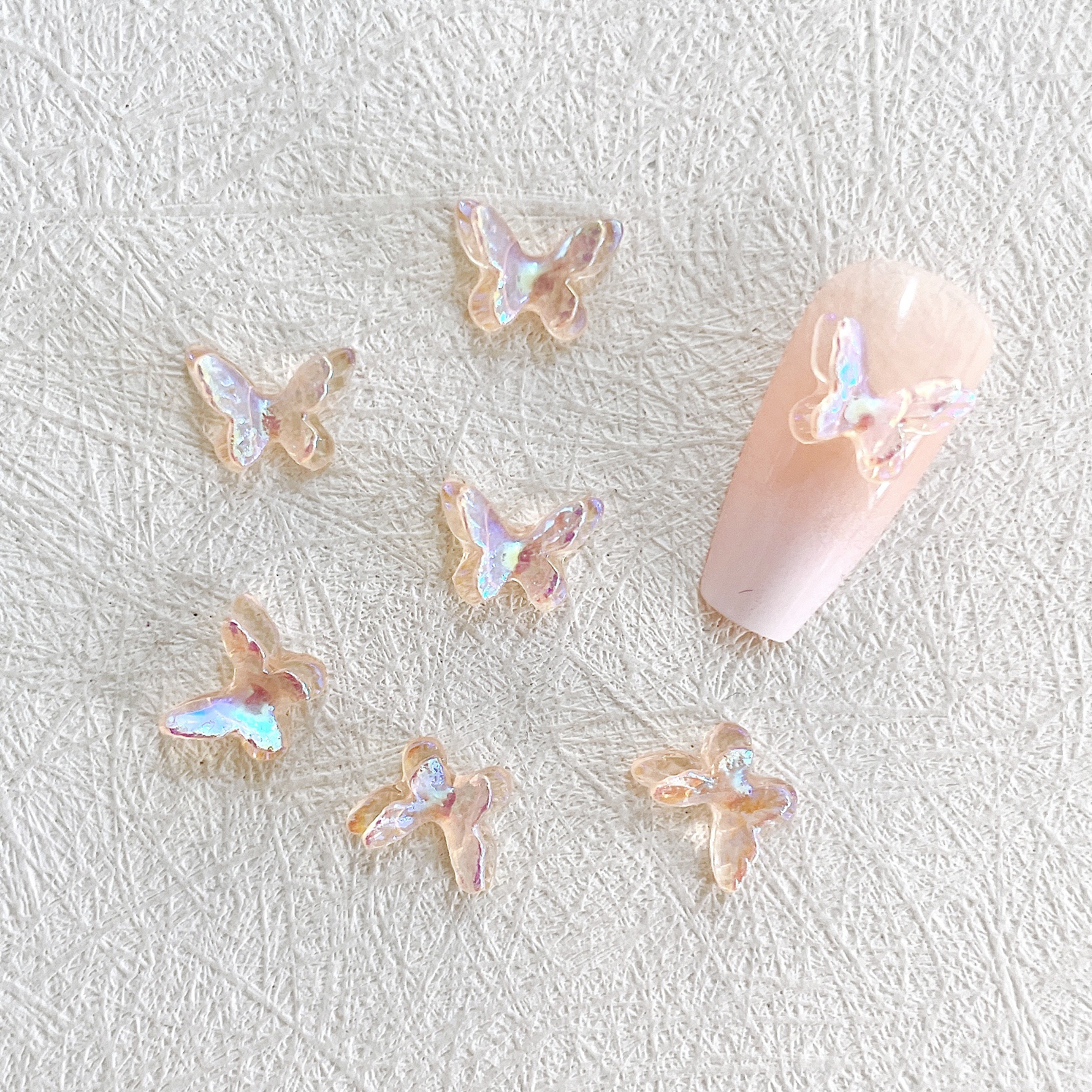 Sweet Butterfly Resin Nail Decoration Accessories 1 Set display picture 9
