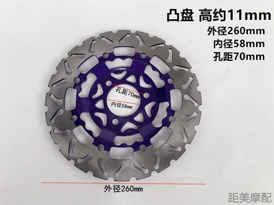 Brake Disc Brake Disc Battery Vehicle: Tormoz supportları - 260-58-70-convex-11-purple-screws-provided