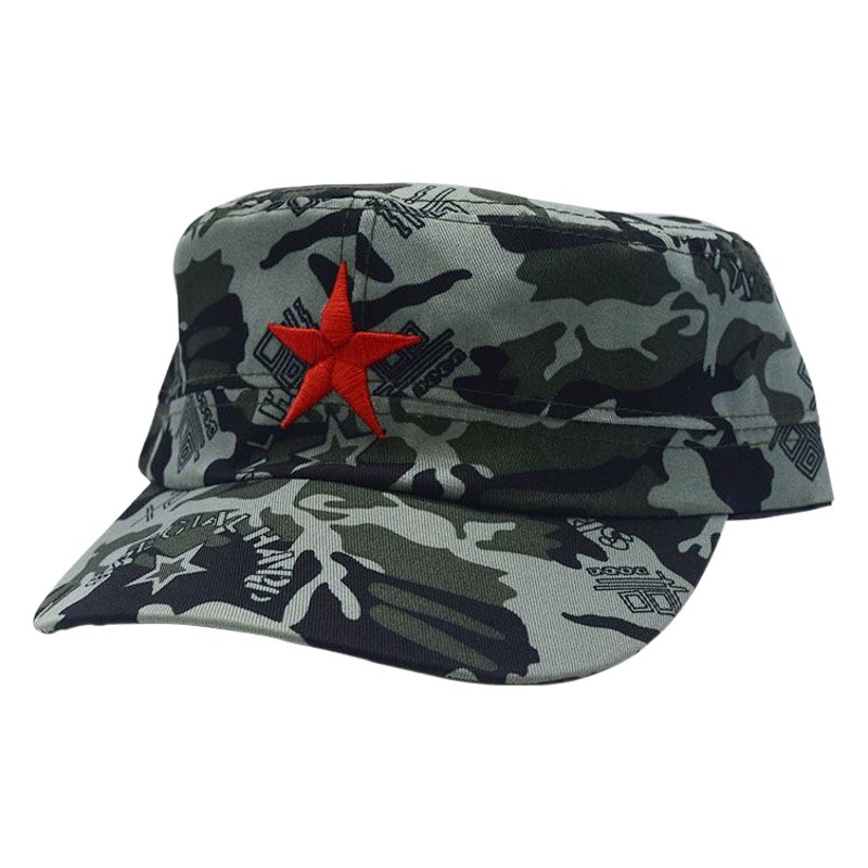 Камуфляжная Кепка, детская камуфляжная пятиконечная звезда, военная тренировочная Кепка, весенне-летняя детская шляпа, бейсбольная шляпа от солнца с плоским верхом