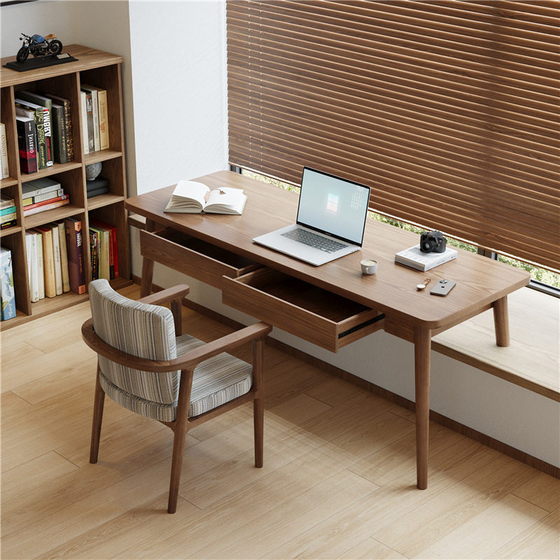 Nordic Solid Wood Home Desktop Computer Desk Study Table Workbench Modern Simple Bay Window Writing Table Desk Nordic Solid Wood Home Desktop Computer Desk Study Table Workbench Modern Simple Bay Window Writing Table Desk
