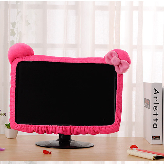Cute Girly Heart Cartoon 14-32inch Dust Cover Monitor Protective Cover Computer Desktop Laptop Dust Cover