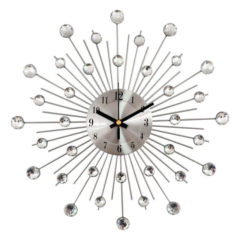 Creativo simple reloj estrellado decoración de la sala de estar Reloj de pared del hogar mudo reloj Arte de La Pared reloj de Pared de comercio exterior