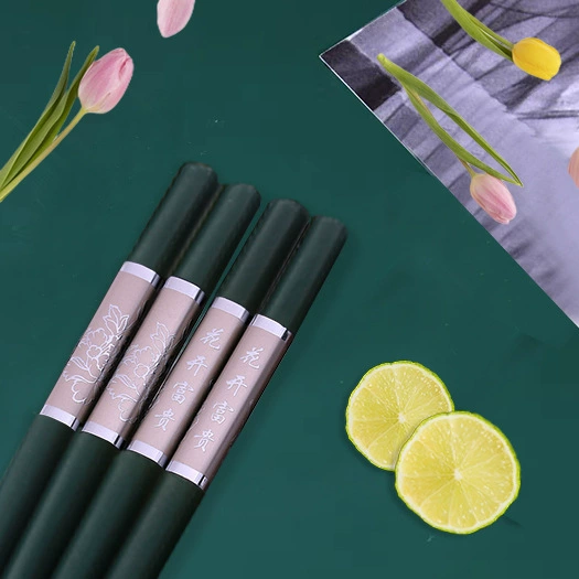 Green Scandinavian metal high quality chopsticks, high-quality style, Nordic style, wholesale