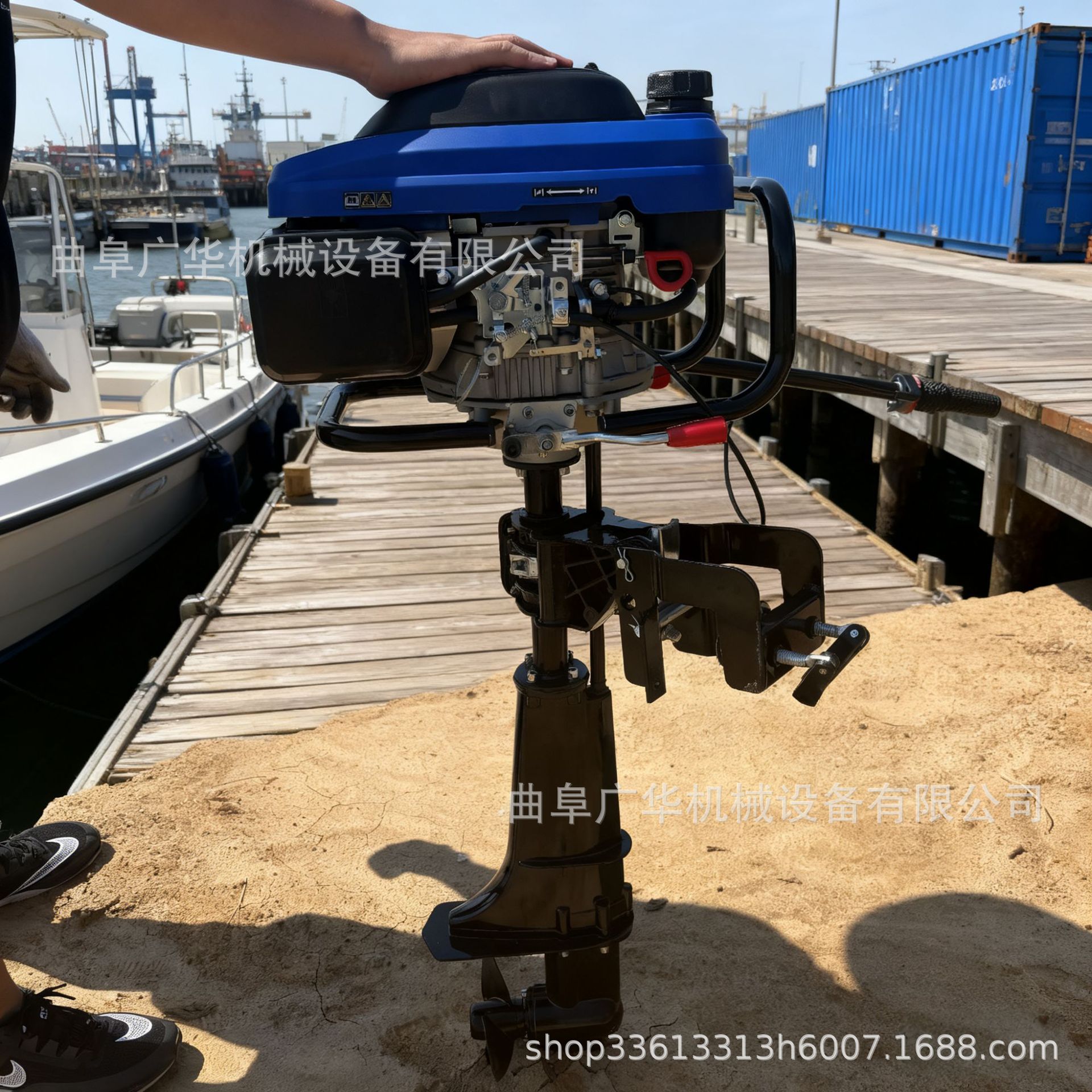 汽油立式螺旋推进器 柴油大马力渔船挂桨机 快艇小船船用挂浆机