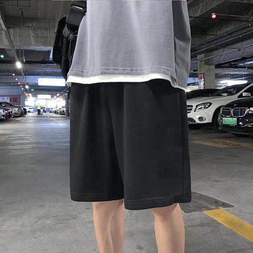 Summer Ice Silk Mesh Eye Men's Quick-Drying Sports Pants Slim Fit Casual Outerwear Loose Five-Finger Plus Size Ice Silk Pants