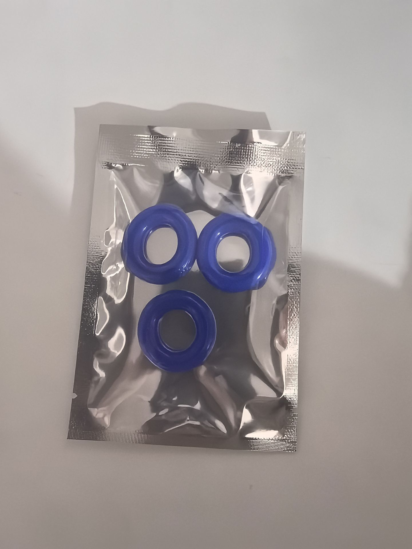 Snowflake Locking Delay Ring Set, 3-Pack TPE Cock Rings, Transparent — detail image 3