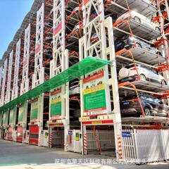 垂直循環立体ガレージ 省スペースの自動駐車システム、車両を垂直に移動させて行います