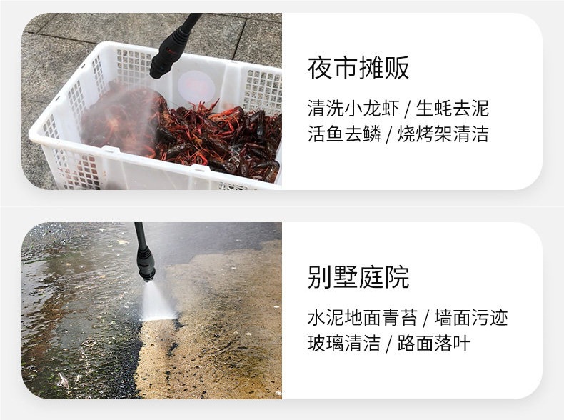 Lava High-Pressure Car Washing Machine for Home Use 220V High-Pressure Water Gun Garden Cleaning Machine High-Power Powerful Floor Cleaning and Car Washing Pump