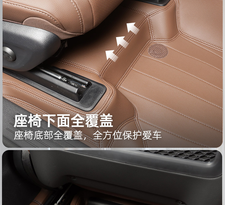 Suitable for Mercedes-Benz CES-class GLSABC vehicles, original car color Nappa leather 360 soft wrap full surround floor mats, custom-made