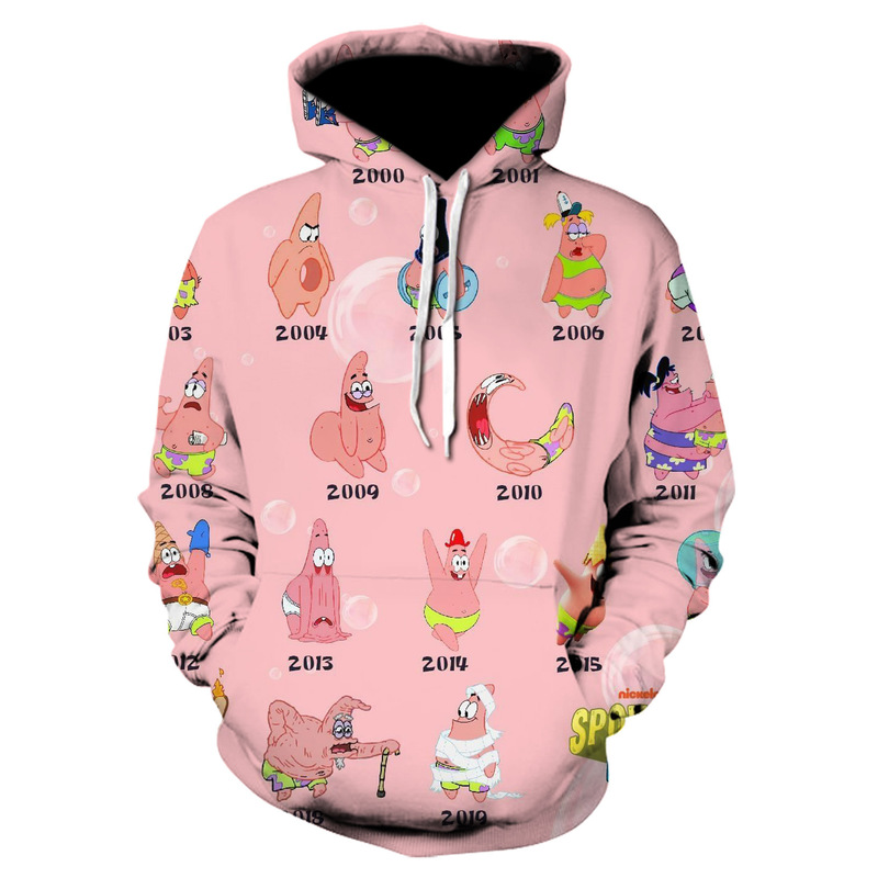 Spongebob Squarepants Cartoon Cute Pattern Sweatshirt Hooded Long-Sleeved Top New Loose Pullover Clothes Can Be Customized Spongebob Squarepants Cartoon Cute Pattern Sweatshirt Hooded Long-Sleeved Top New Loose Pullover Clothes Can Be Customized