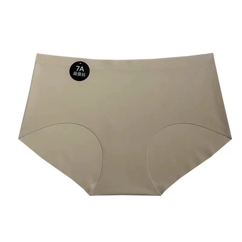 Summer silk comfortable underwear, pants, plus size, mid rise