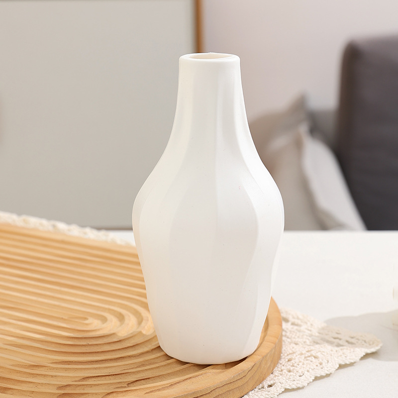 人気のパイナップル柄プラスチック装飾水波模様花瓶、落下防止麻紐付き折り紙花瓶、リビングルーム用軽奢装飾品