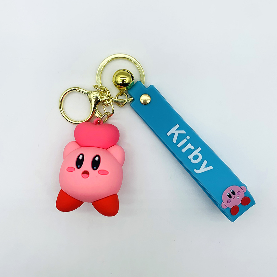 Kirby (Heart) Keyring Keychain Bag Pom Keychain Pendant Bag Charm