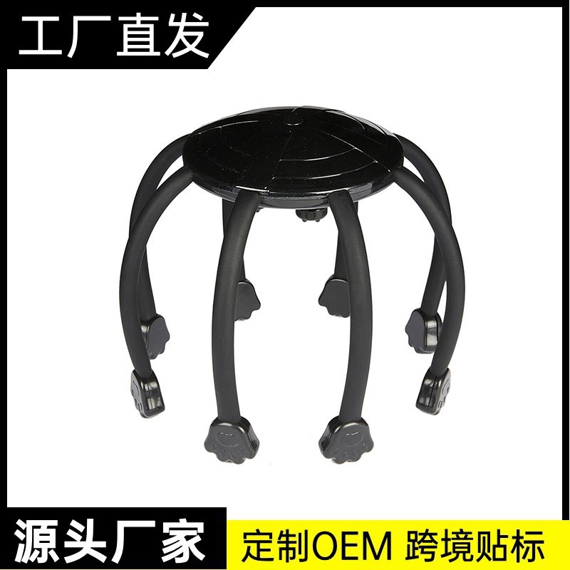 电动头部按摩器八爪鱼家用智能头皮按摩仪充电多功能揉捏震动便携