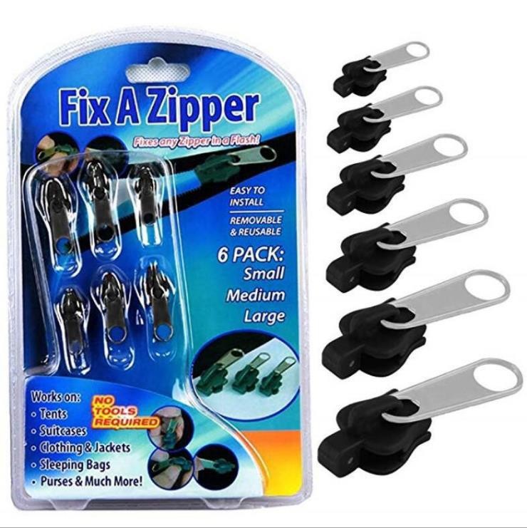 TV拉链头Fix A Zipper 6 Pack Fix A Zipper跨境拉扣货源可拆卸