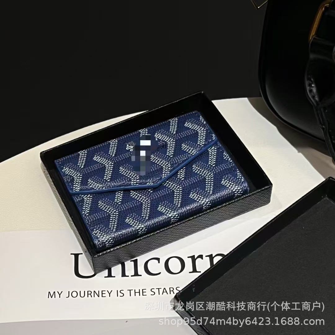 Dog tooth accordion bag royal blue