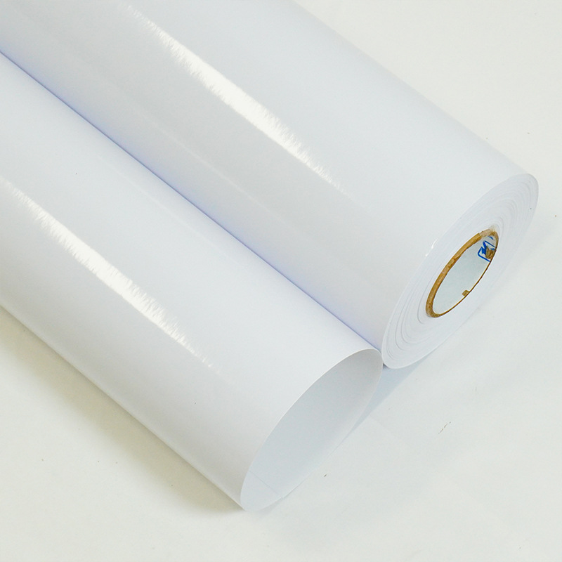 Pegatinas de coche a base de agua brillante extraíble a base de agua brillante blanco pvc adhesivo pegatinas removibles materiales de inyección de tinta materiales de publicidad Guangzhou