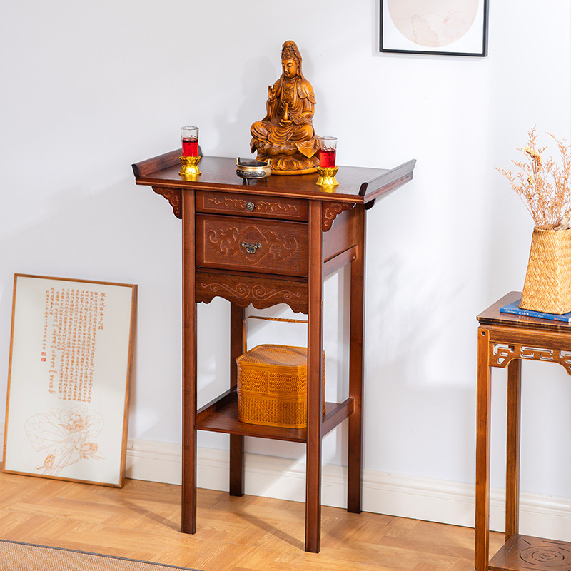 Simple Modern Altar Table for Home Use, Offering Table, Buddha Table, New Chinese Style Buddha Altar, Shrine, Buddhist Niche