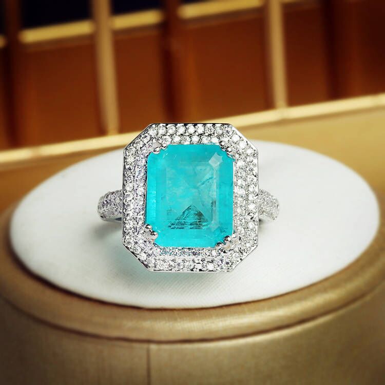 Fashion Geometric Brass Plating Zircon Rings 1 Piece