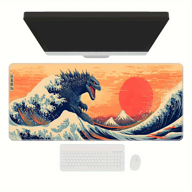 クロスボーダー専用ゴジラマウスパッド、大型、高級、厚みがあり、汚れにくい、密閉エッジ付きマウスパッド|undefined