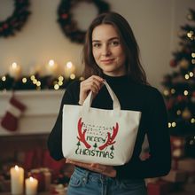 圣诞节礼物袋平安夜苹果盒包装礼盒儿童小礼品手提糖果帆布苹果袋