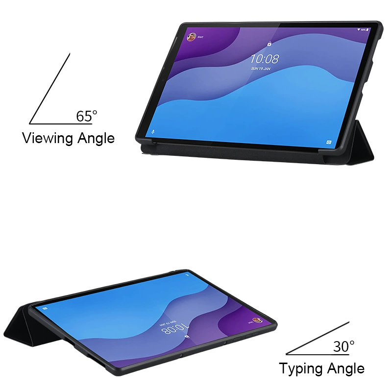 Чехол-трифолд для Lenovo Xiaoxin 11, защитный чехол Tab M10 Plus, кожаный чехол X306/605, TPU мягкий корпус для pad 10.6