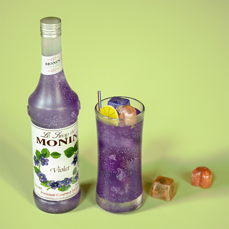 6 cuadrados de amor molde de hielo cuadrado cóctel de whisky hielo casero molde de silicona anti-string