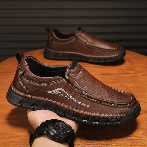 Export original orders, remove cabinets, pick up leaks, new casual leather shoes, men's genuine leather shoes, retro large size outdoor shoes