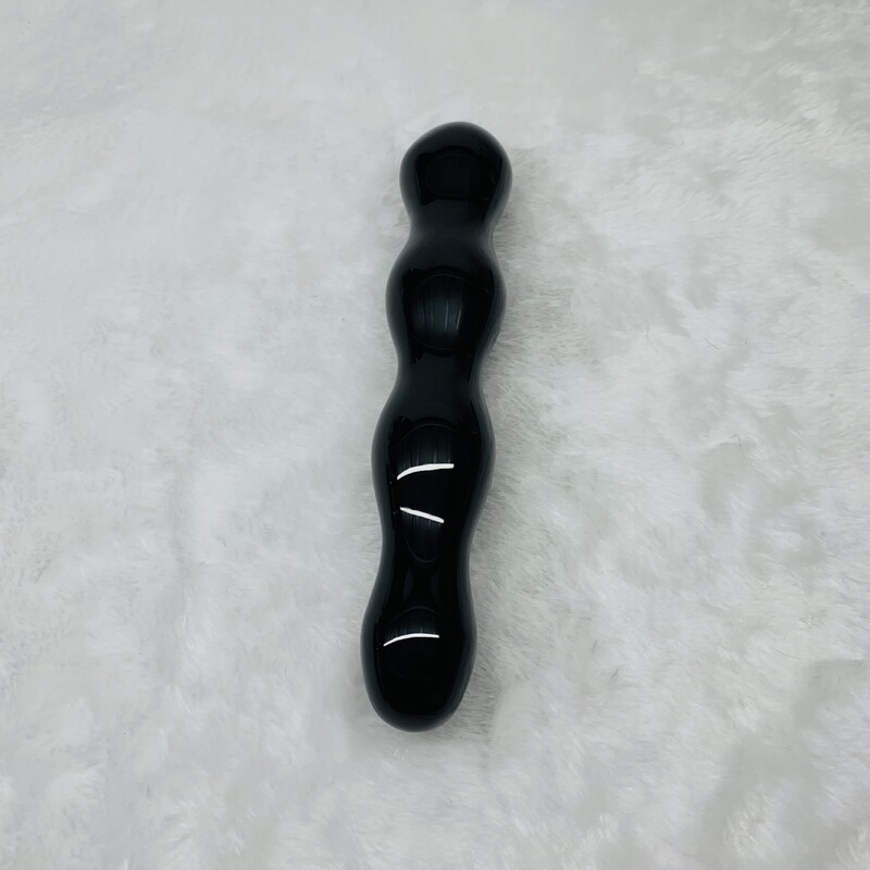 天然水晶黑曜石水晶按摩棒摆件 图 9
