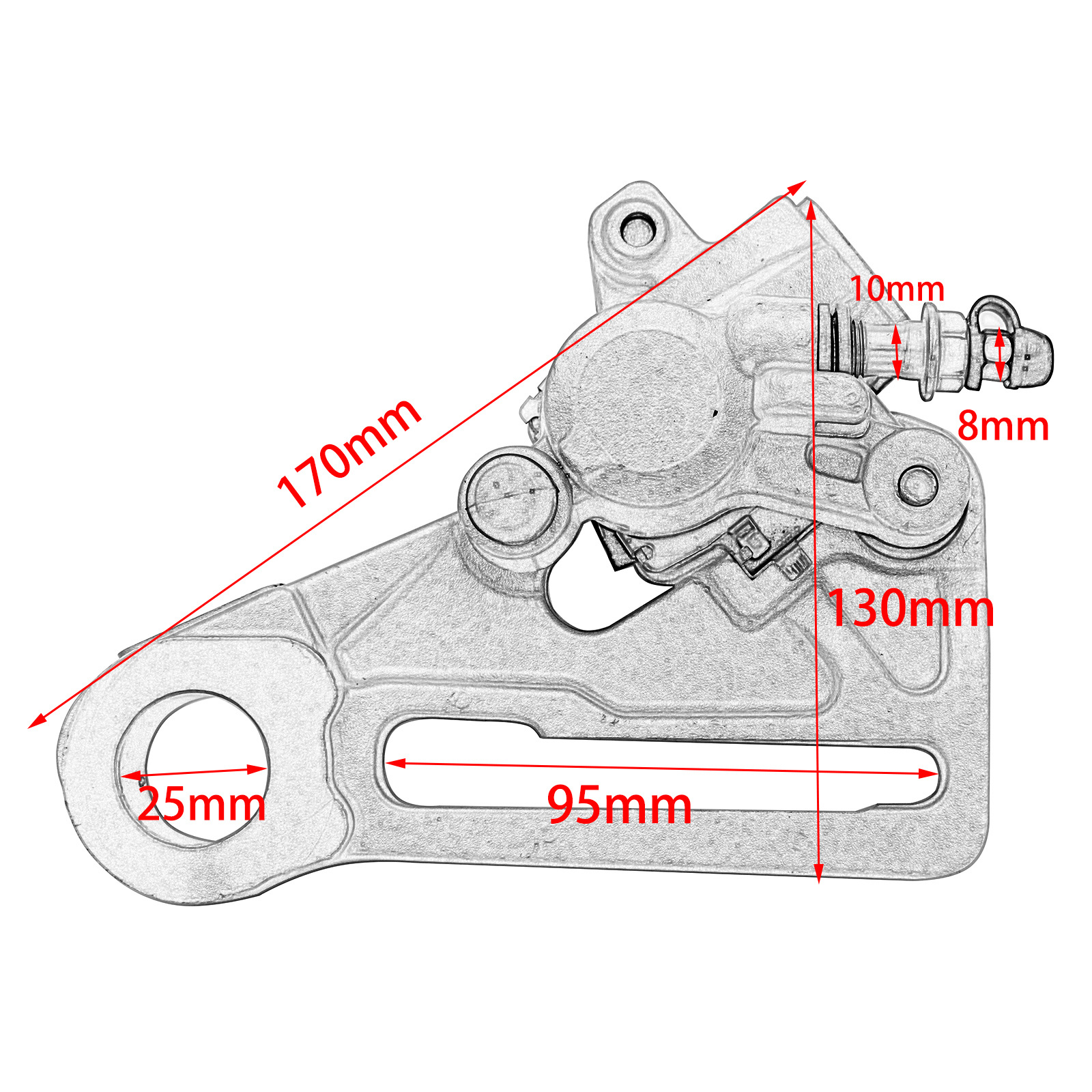 Hengjian Nc Two-Stroke Ktm Model Kewei K16/K18 Off-Road Motorcycle Front Disc Brake Assembly Upper and Lower Brake Pumps