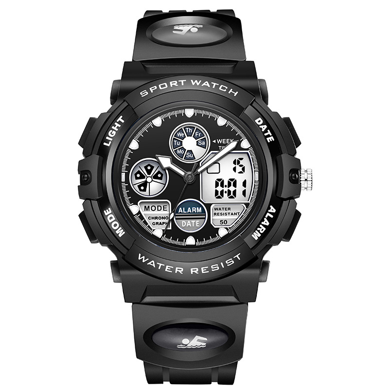 Multi-funcional estudiante de los niños deportes electrónicos reloj de los hombres luminoso impermeable skomei transfronterizo reloj electrónico de cuarzo