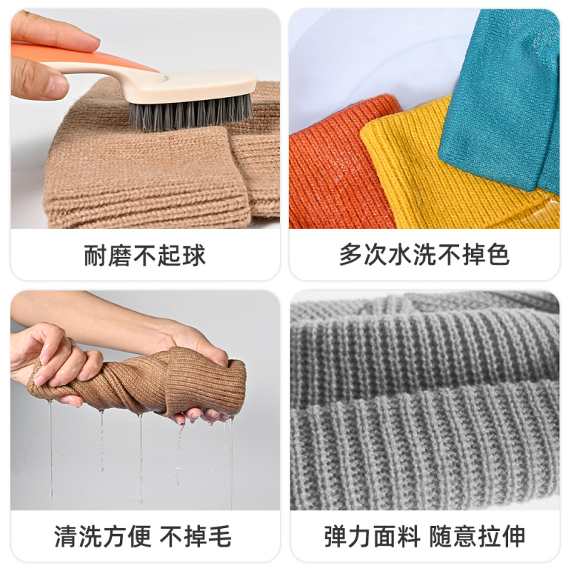 Ukass针织帽男女帽秋冬季潮防寒保暖冷帽棉帽冬天情侣毛线帽|undefined