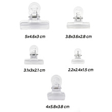 透明塑料夹简约ins风学生试卷创意分类圆形弹簧夹工厂直销夹子