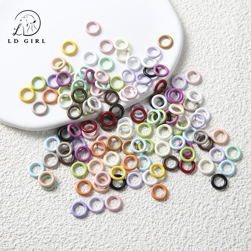 Do not open the paint hanging spray DIY closed ring connection ring mobile phone chain key chain accessories accessories wholesale Do not open the paint hanging spray DIY closed ring connection ring mobile phone chain key chain accessories accessories wholesale