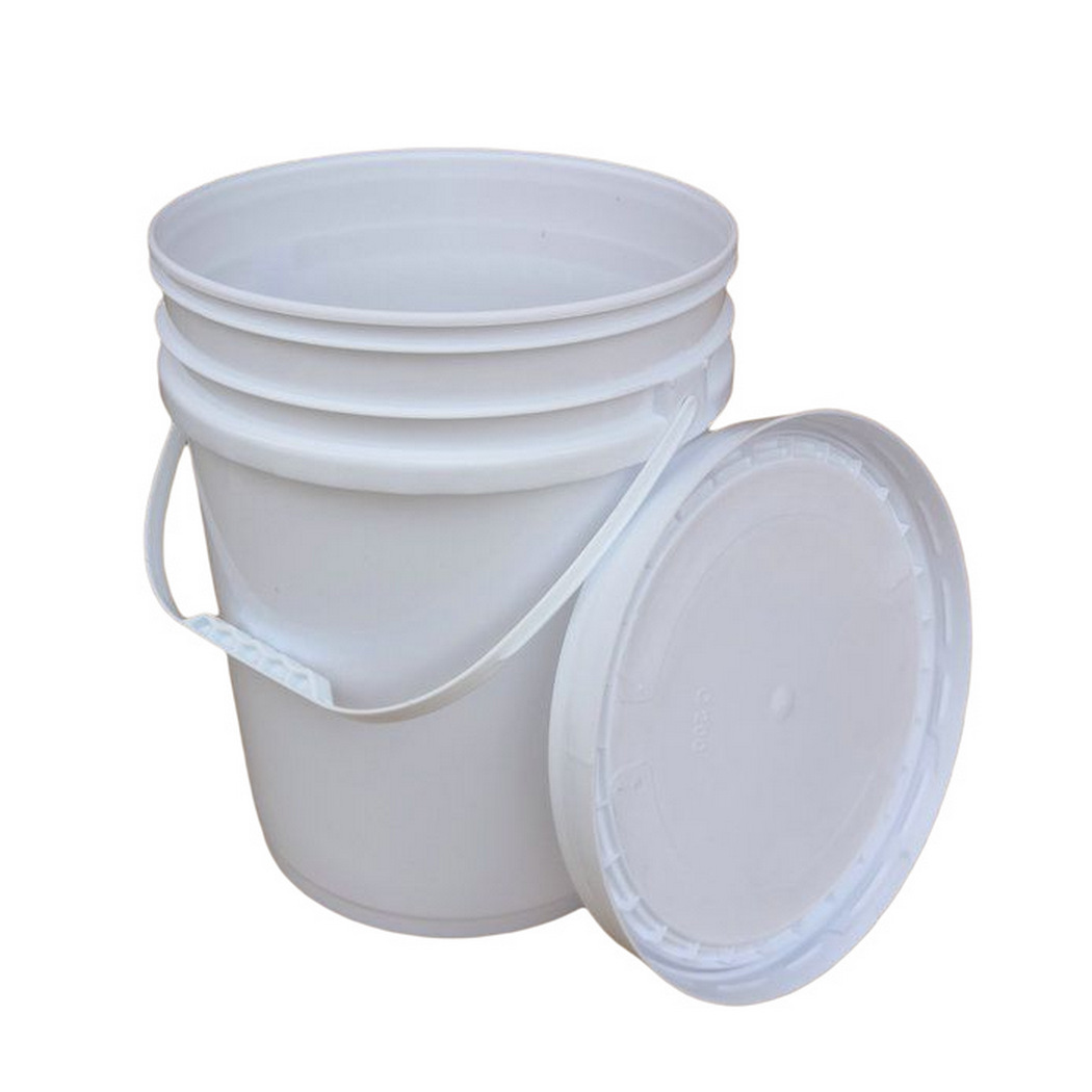 化工化妆品塑料包装桶 涂料油漆油墨塑胶桶 带盖圆形水桶 背胶桶