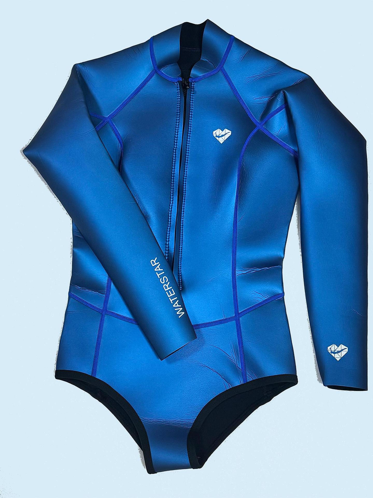 Titanium-Coated Colorful Free Diving Suit 2mm Super Elastic Warm Wetsuit One-Piece Bikini Diving Long Waterstar