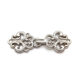 60mm Cheongsam Metal Buckle Costume Ethnic Costume Counterpart Vertical Collar Buckle Ming-made Hanfu Pearl Flower Buckle
