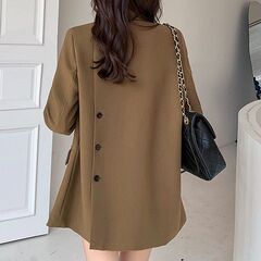 西装外套女年春秋款韩版宽松显瘦简约休闲英伦风西服上衣