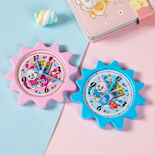Primary school students clock face learning device clock teaching clock children early education teaching aids cognitive time learning supplies wholesale