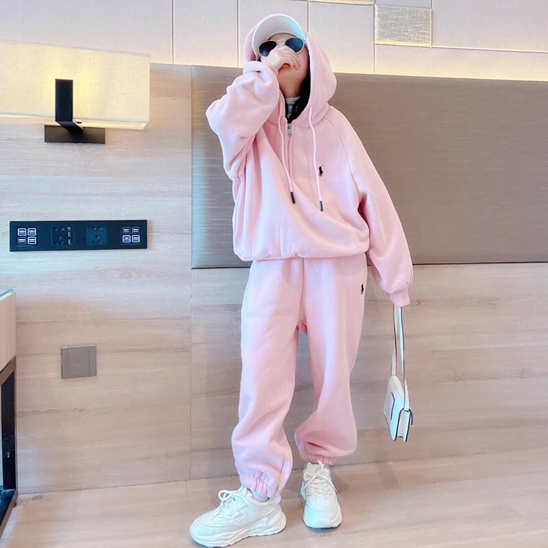 女童卫衣套装2025新款儿童洋气秋装大童女孩春秋款网红运动两件套|undefined