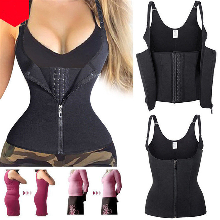 アマゾンの女性の美体のフィットネスのサスペンダーのバックファスナーの宮廷のコルセットのネオプレンの肩のベルトは身の服を作ります。|undefined