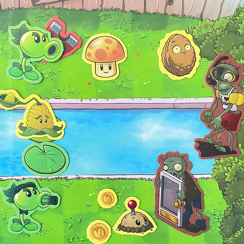 Магнитная Plants vs. Zombies, умная игрушка, handmade, новая коллекция, не требует резки