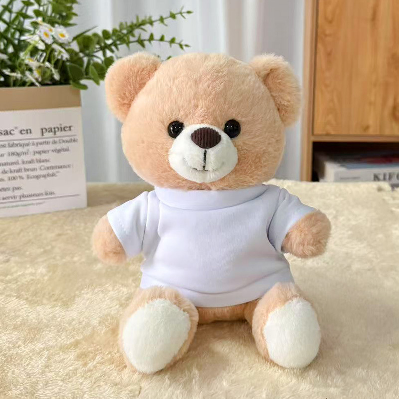 Suéter transfronterizo Teddy Bear muñecas muñecas juguetes de peluche actividad de publicidad LOGO impresión regalos de graduación escolar