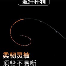 泽元筏杆杆稍筏钓不易断筏钓竿竿稍玻纤竿稍成品软尾筏竿竿稍杆梢