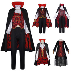 ハロウィーン宮廷服コスプレ衣装子供成人吸血鬼中世アマゾン爆金演技服