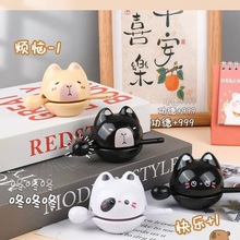 可爱解压小木鱼玩具学生办公室桌面摆件儿童网红减压神器小礼物